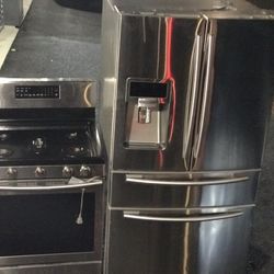 Set Stove And Fridge Samsung 