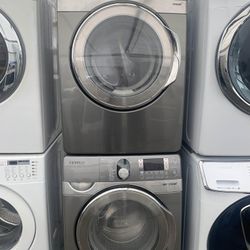 🌸SET WASHER AND DRYER SIDE BY SIDE- STACKABLE 🌸