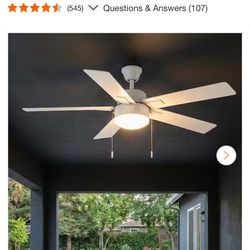 Brand New Indoor/Outdoor Ceiling Fan