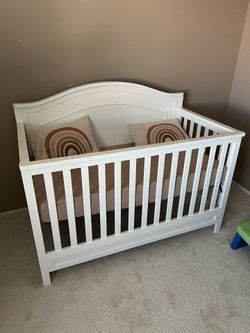 Wooden Crib & Mattress
