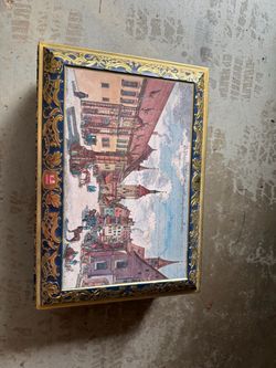 Silver Ornate Serving Tray with Engraving
