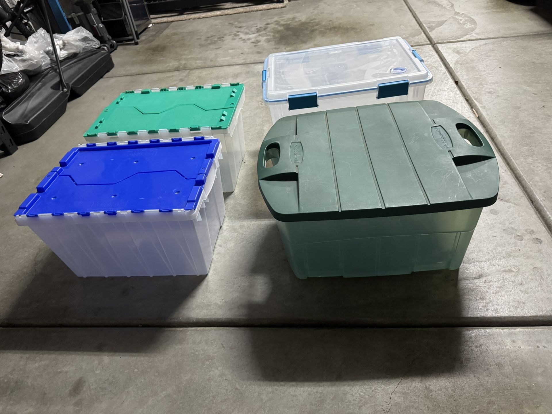 Four XL Storage Containers 
