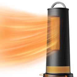 iDOO Space Heaters for Indoor Use Large Room, Tower Heater for Bedroom, Portable electric heaters for Office, Bedroom, Living Room - 80° Oscillating, 