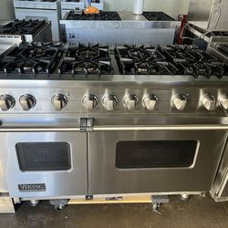 VIKING 48”WIDE GAS RANGE STOVE STAINLESS STEEL