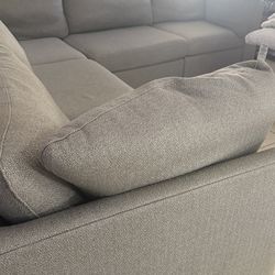 Gray sectional couch