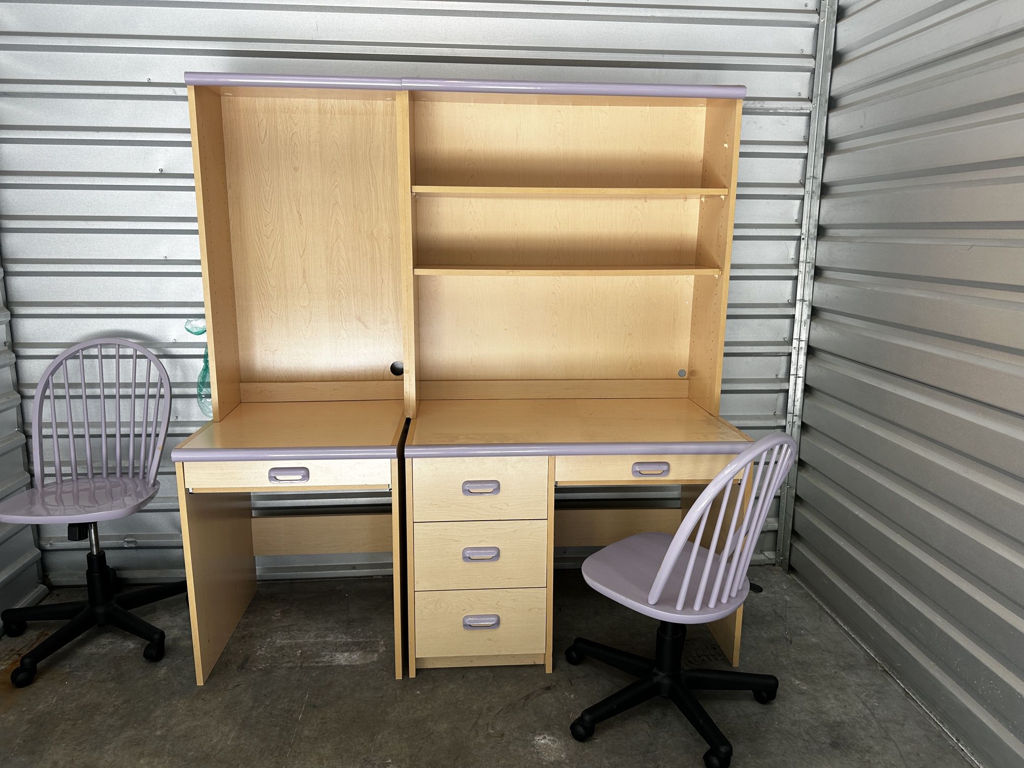 Awesome Children's Desk, hutch, Credenza and Chair - by Camelot Furniture Co