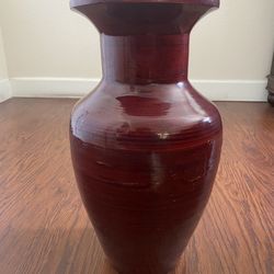 Red Vase