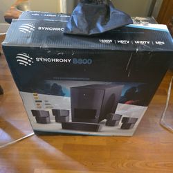 BRAND NEW projector, Surround Sound System, And Screen