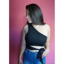 Black Crop Top