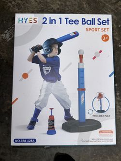 Hyes 2 In 1 Basketball/Tee Ball Set