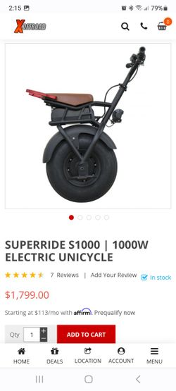 Electric Scooter Superside S1000- 1000w Brand New
