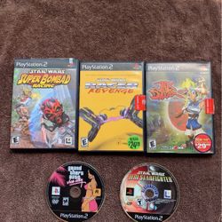 Five different games for Playstation 2
