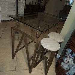 High Table With High Chairs