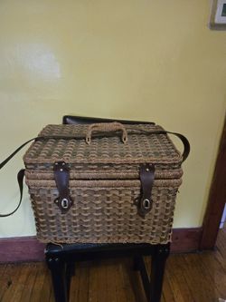 Large picnic basket wicker
