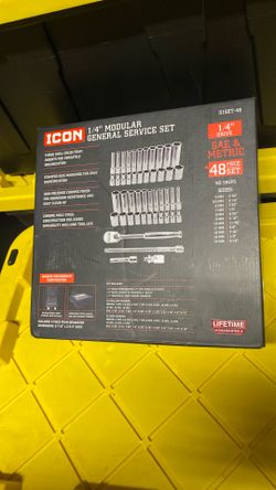 Icon 1/4” Modular General Service Set 48 Piece Set 