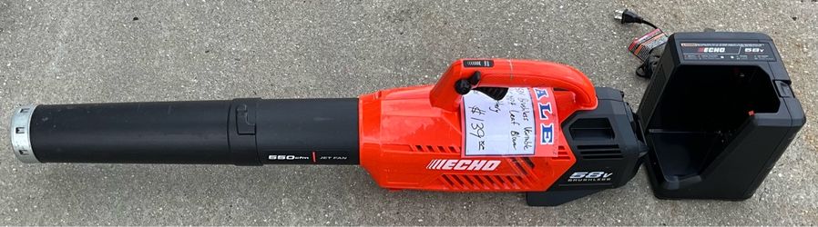 Echo 58V Brushless Variable Speed 145 MPH Leaf Blower W/ 2.0 AH Battery & Charger