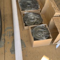 Full Set Of 300 Pounds Olympic Plates With Bar