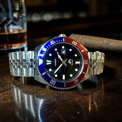 NEW Casio Duro Pepsi MDV-106B-1A2VCF 200M WR SS Bracelet + Resin Strap Included