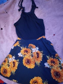 Cute Sunflower Summer Dress
