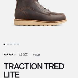 1222 Traction Tread Light Red Wing