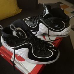 Black And White Patent Leather Penny’s 