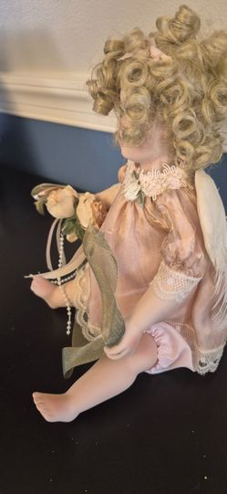 Vintage Porcelain doll  Angel