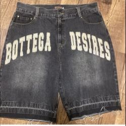 Bottega Desire Jean Shorts Size 38