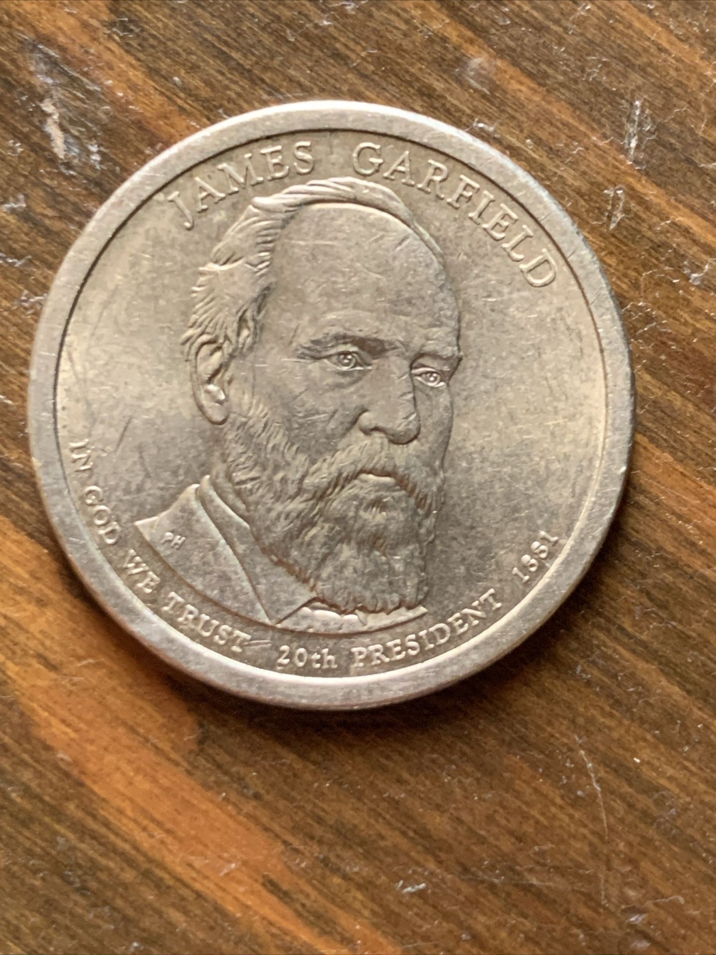 1881 James Garfield $1 Coin
