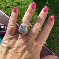 Diamond Bling Ring Huge Ring 
