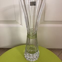 Mikasa Slovenia 13" Crystal Vase with sticker