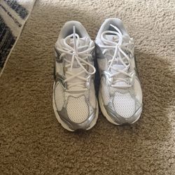 Nike P-6000 White Metallic Silver Black