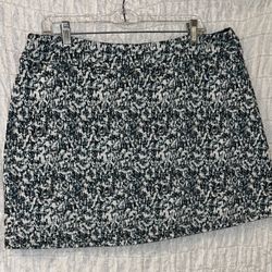 Tranquility by Colorado Clothing: Teal, Black & White Activewear Skort, Size XXL