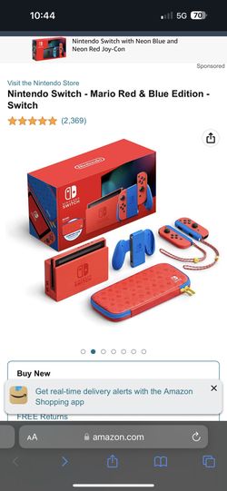 Nintendo Switch Mario Edition