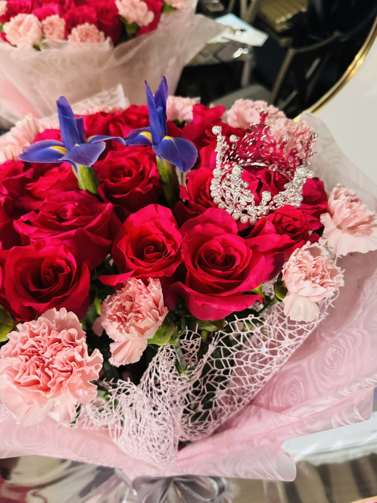 Roses And Carnations Available