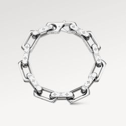 Monogram Bracelet Stainless Steel $100 Unisex Two Sizes