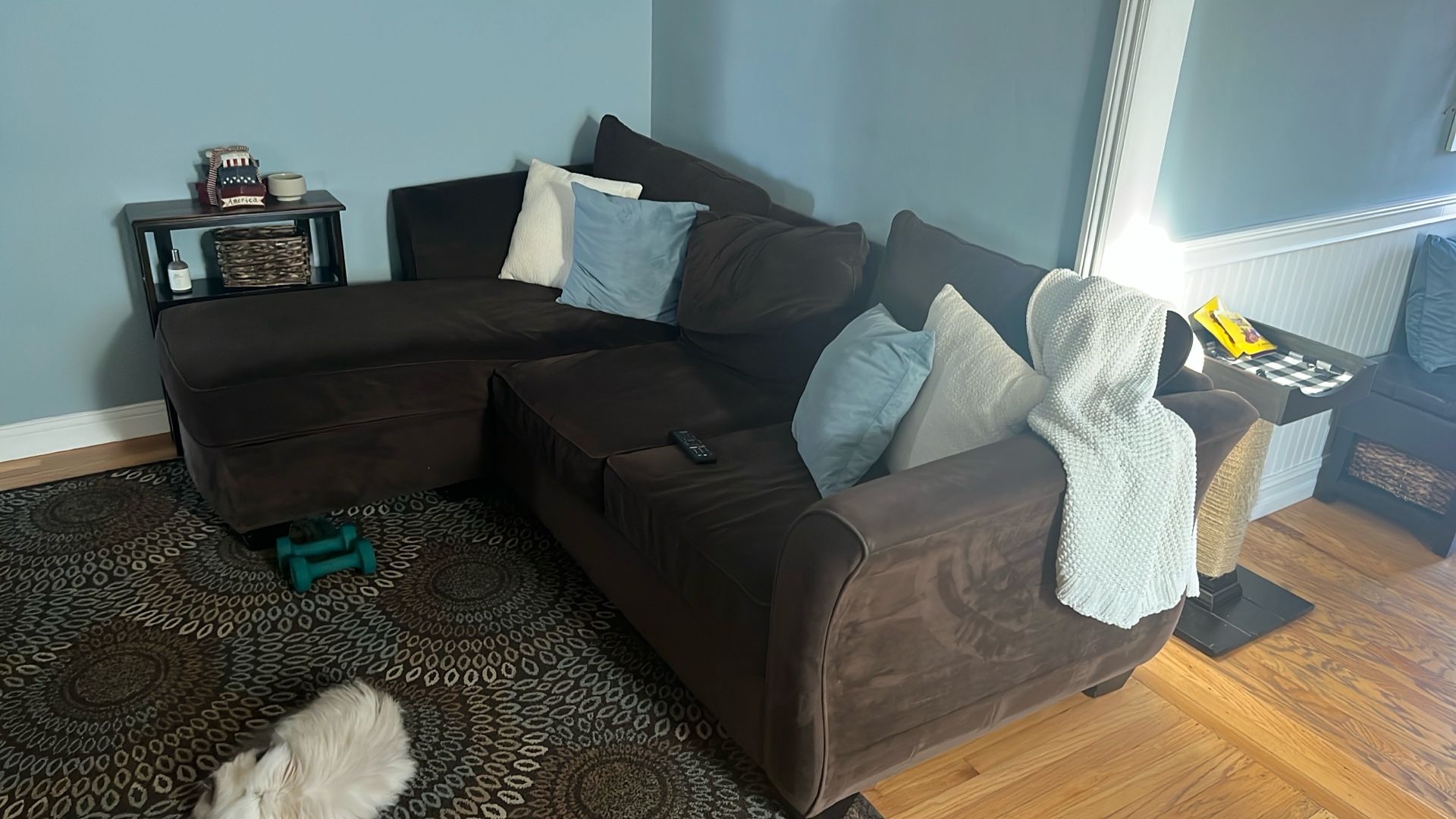 Brown Couch With Chaise