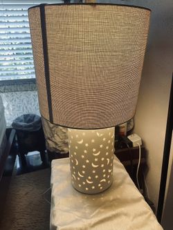 Modern Table Lamp w/ Fabric Shade - 3 Light Settings | Retails $75