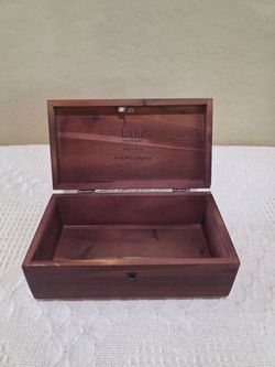 Vintage Lane Cedar Chest Jewelry Trinket Box Pruitt's Furniture Store Phoenix AZ