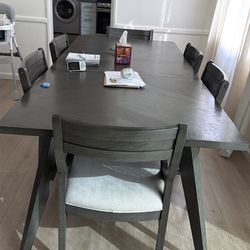 Dining table with 6 chairs