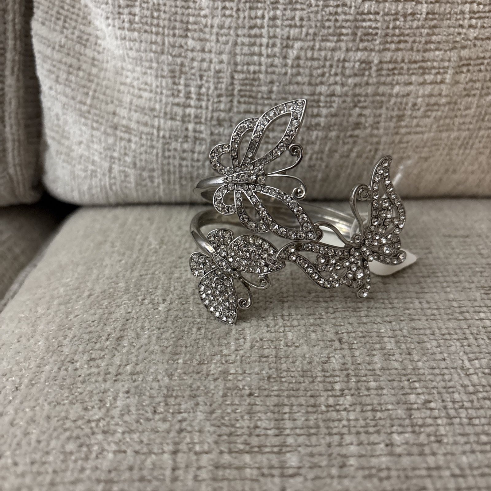 New - New York & Co Rhinestone Butterfly Bracelet