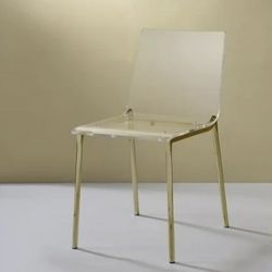 Metal Chair In Clear/ Gold (UTC Area) 