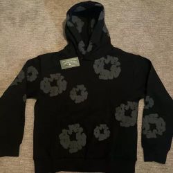 Black and Grey Denim Tears Hoodie
