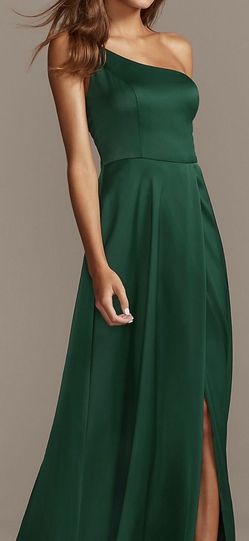 Crepe-Back Satin One-Shoulder Bridesmaid Dress