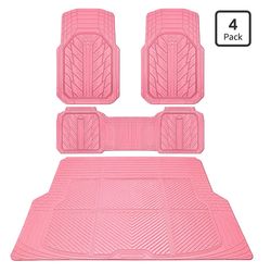 Pink universal car mats