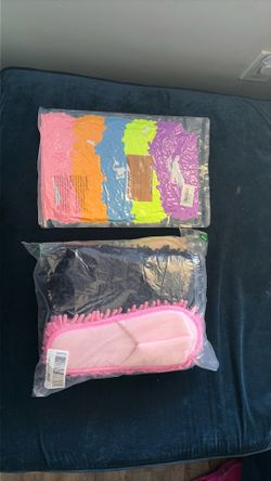 Floor cleaning shoe cover and sandals