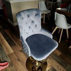 Bar Stools Blue Grey 