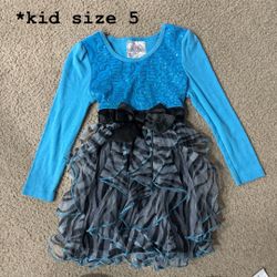 Blue Dress Kids Size 5