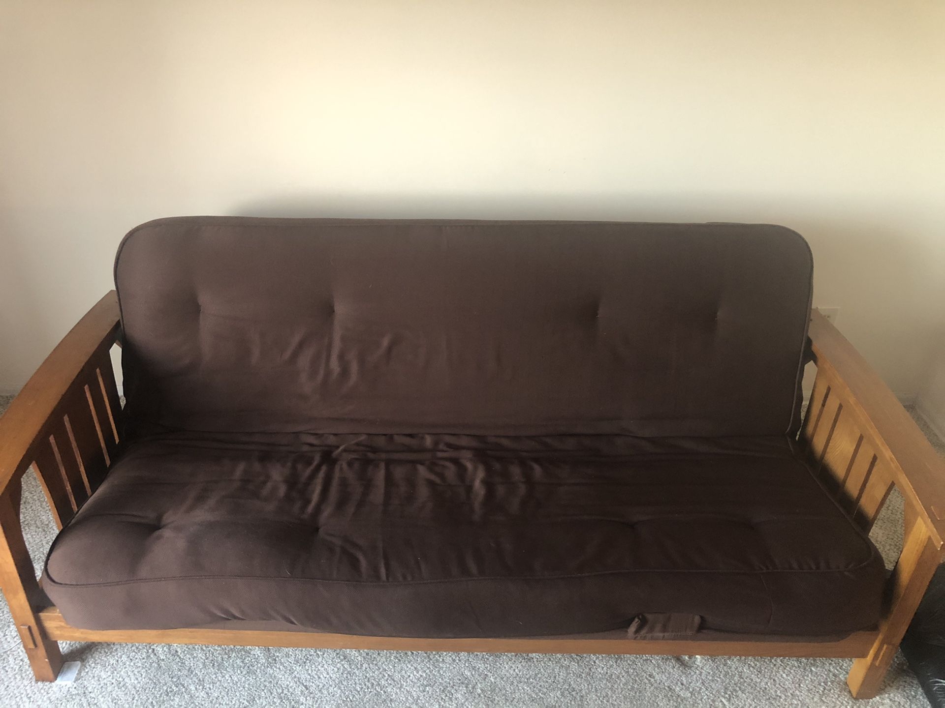 Futon and end tables for sale!