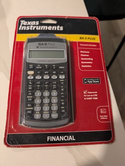 Texas Instruments BA II Plus Financial Calculator