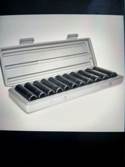 11piece 1/2 In Drive Deep.  Socket  Set 3/8 In .  